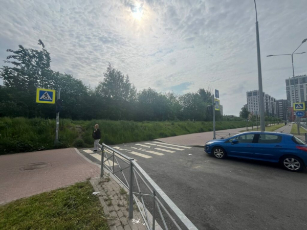 Петербуржцы нашли самый бесполезный светофор в городе Петербуржцы нашли самый бесполезный светофор в городе