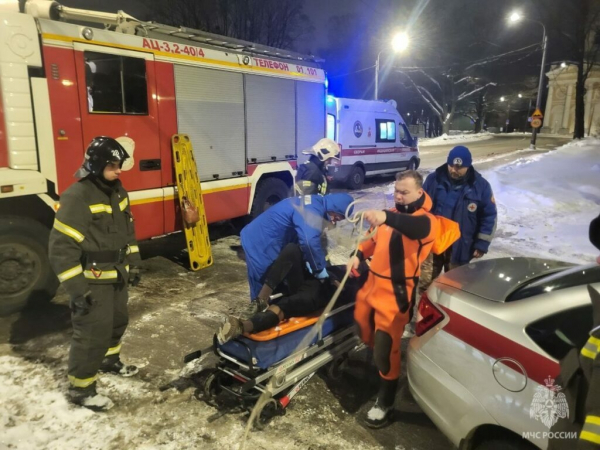 Молодого петербуржца спасли после удара об лед в результате падения с моста