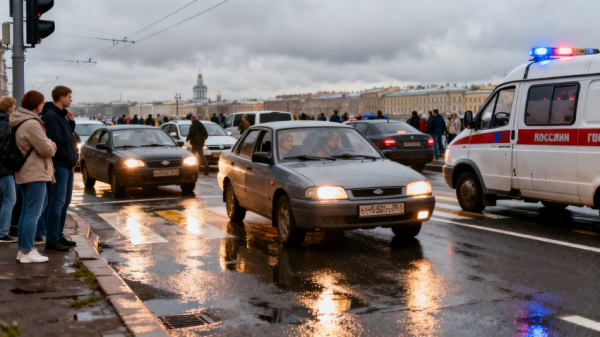 Светофор на пересечении Чапаева и Петроградской снова отключился утром Светофор на пересечении Чапаева и Петроградской снова отключился утром