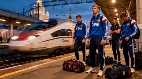 Футболисты «Сочи» потратили 28 часов на дорогу в Петербург Футболисты «Сочи» потратили 28 часов на дорогу в Петербург